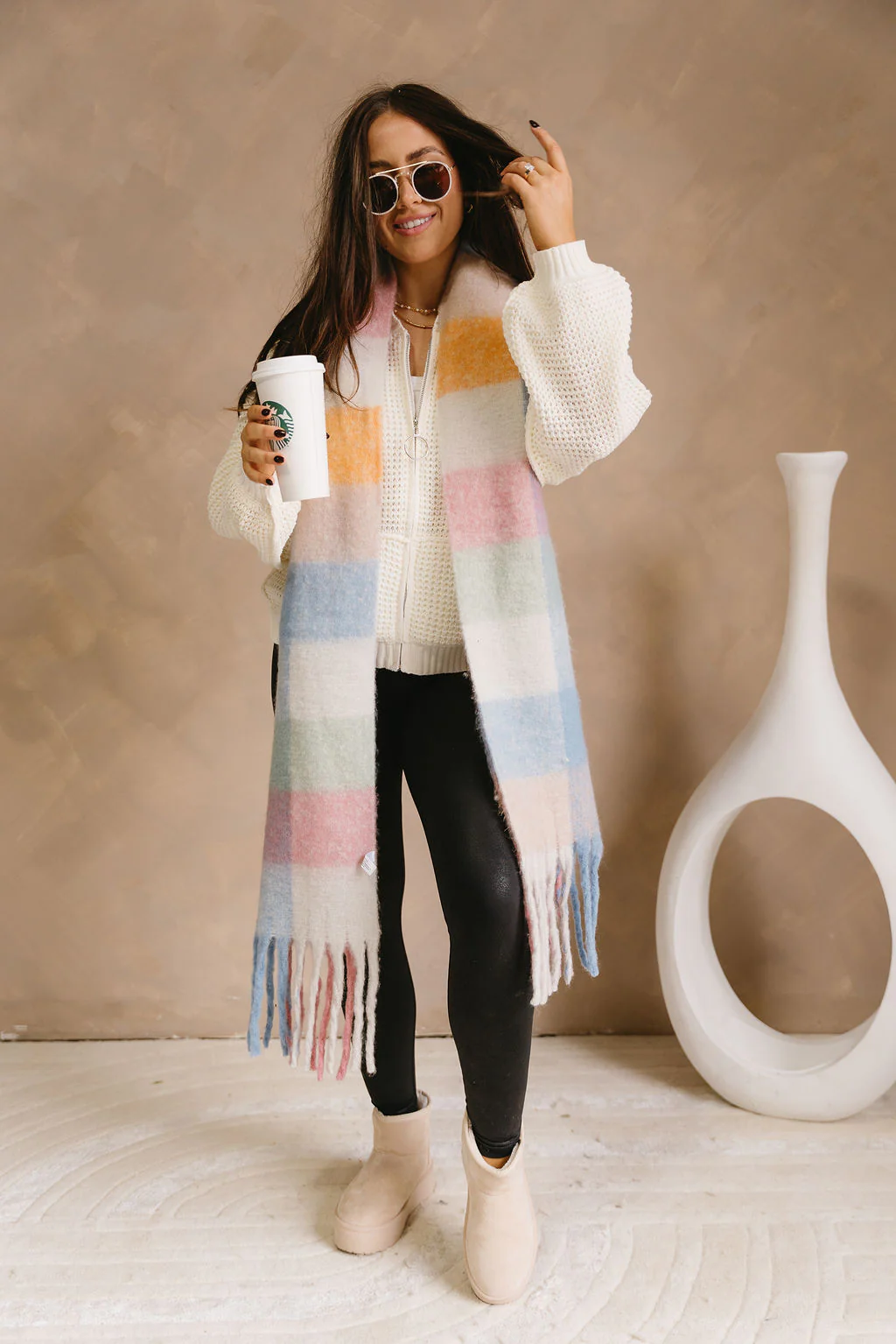 Selah Zip-Up Long Sleeve Knit Sweater
