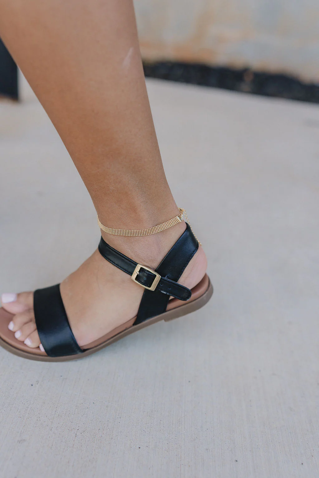 Diana Gold Thick Adjustable Anklet - Image 2
