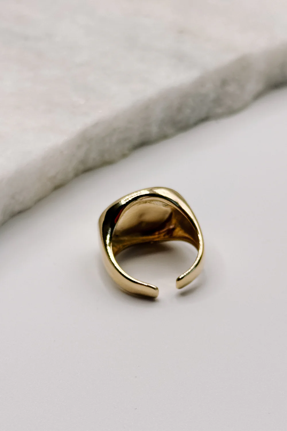 Cecilia Gold Hammered Ring - Image 2