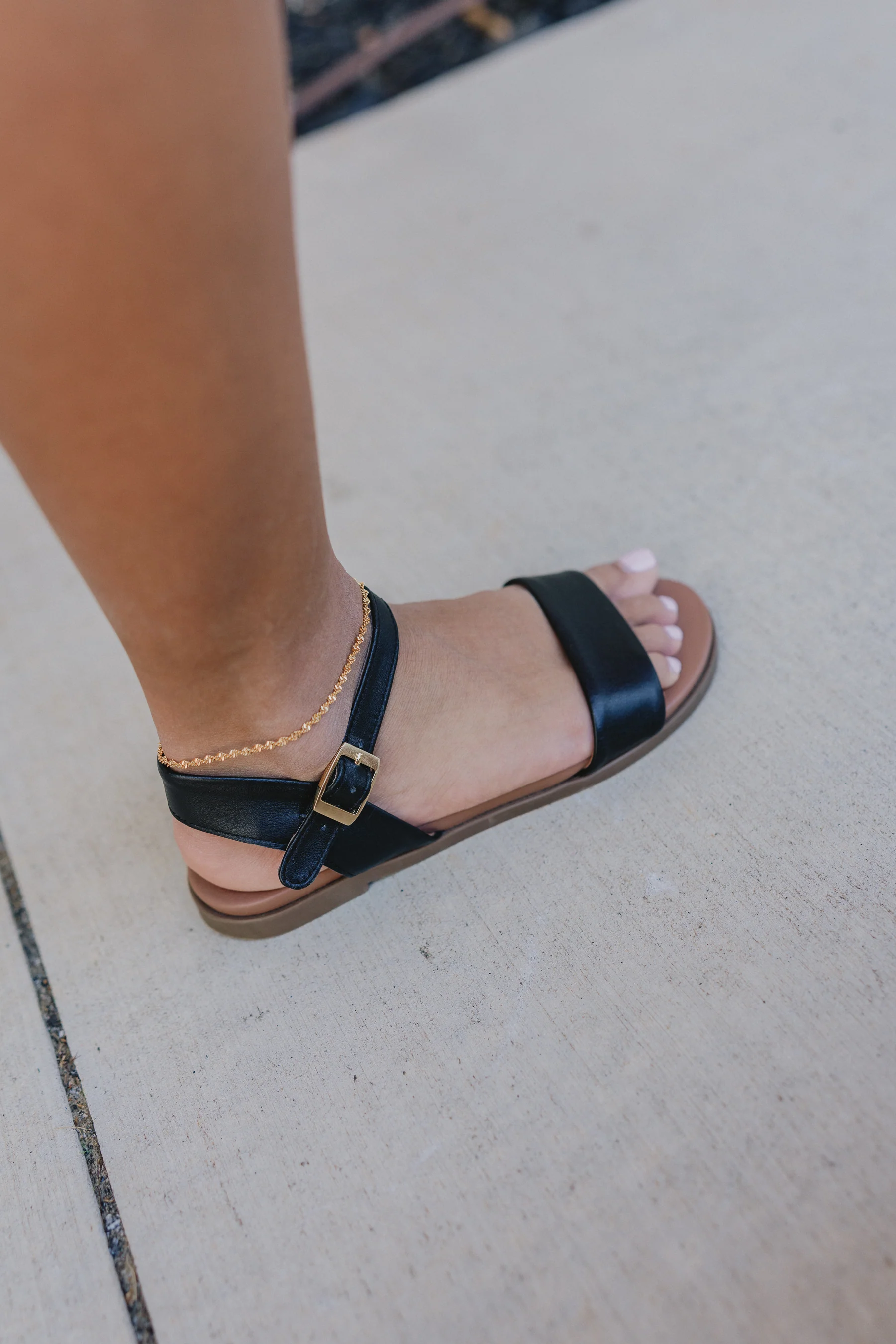 Olivia Gold Twist Rope Anklet