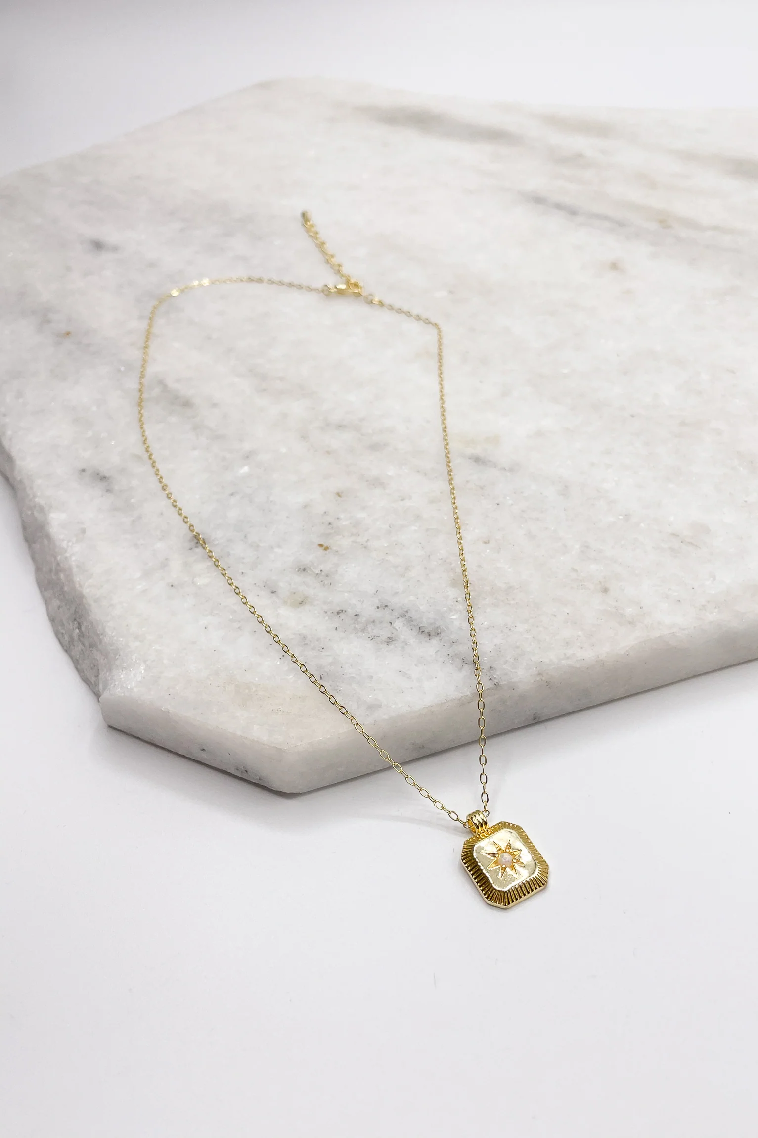 Olivia Gold Dipped Sun Necklace