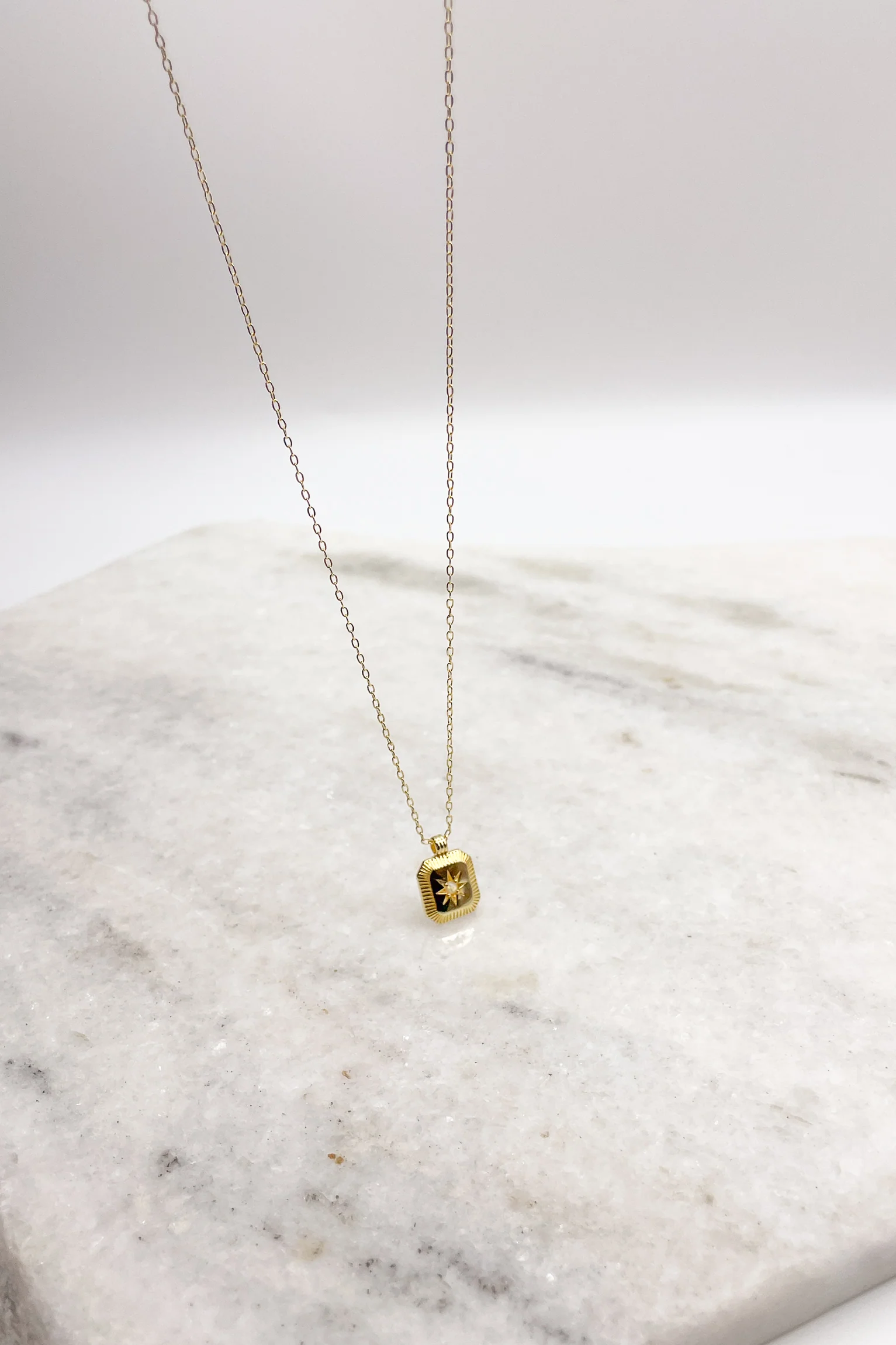 Olivia Gold Dipped Sun Necklace - Image 2