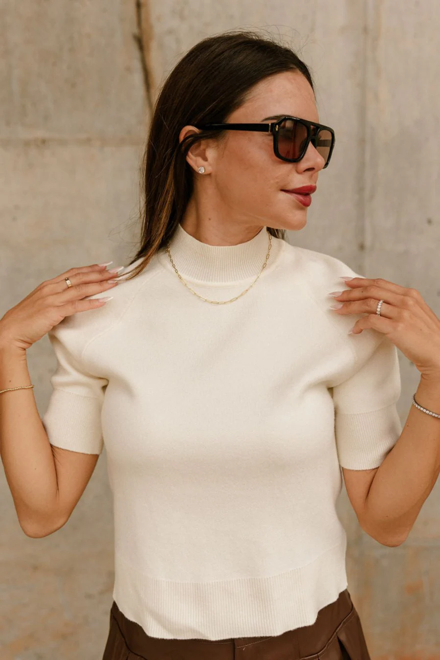 Alaia Gold Dipped Chain Link Necklace - Image 2