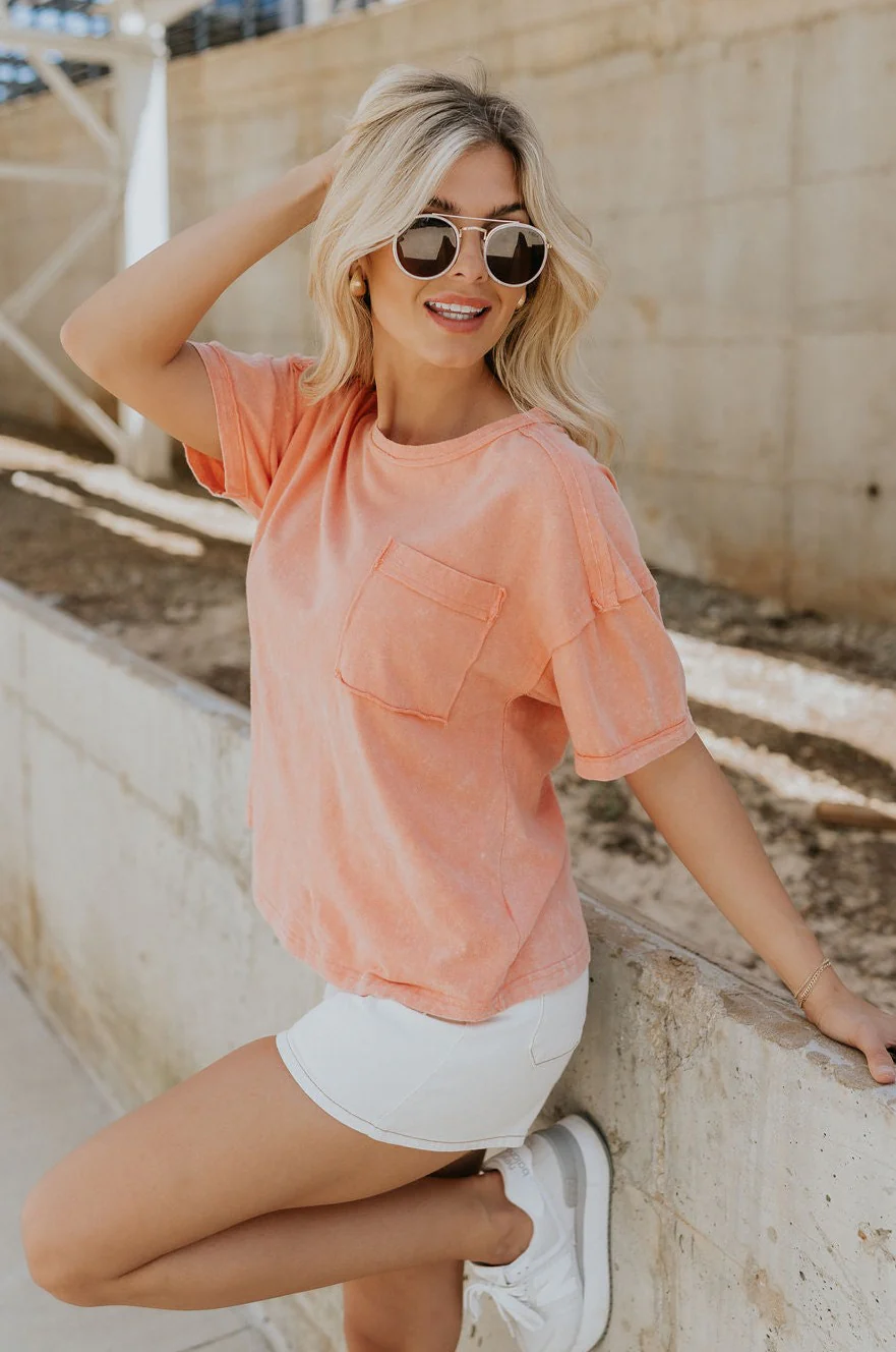 Ada Washed Cotton Short Sleeve Top - Image 17