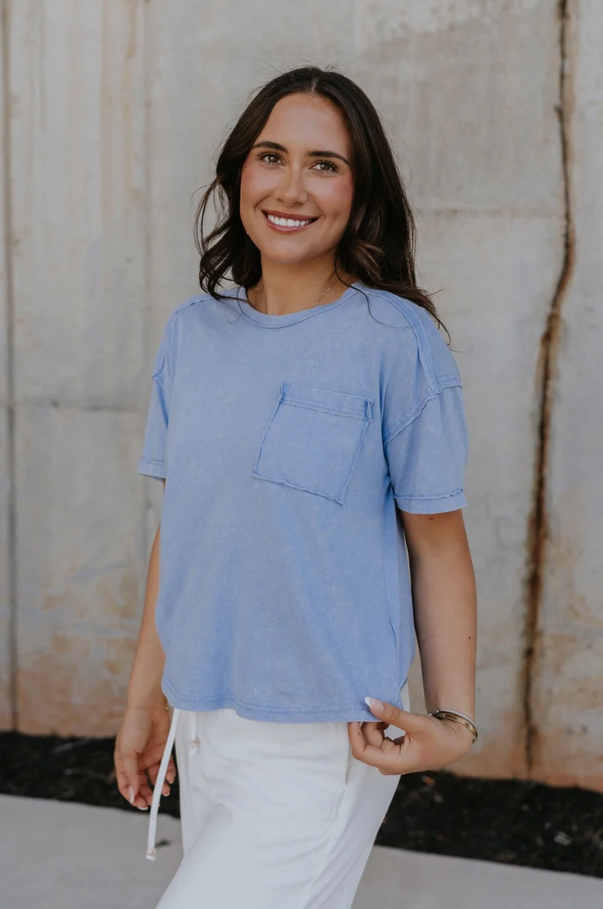 Ada Washed Cotton Short Sleeve Top - Image 22