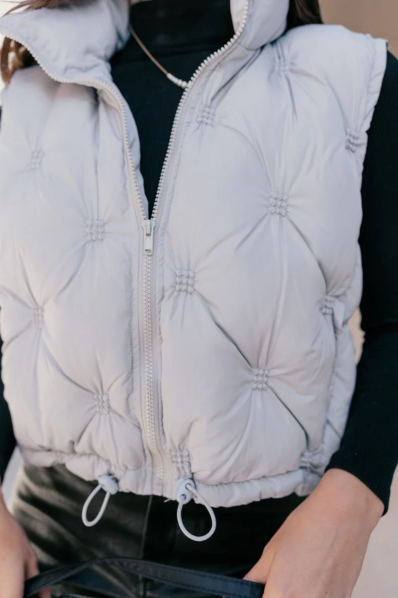Adelaide Light Blue Puffer Vest - Image 6