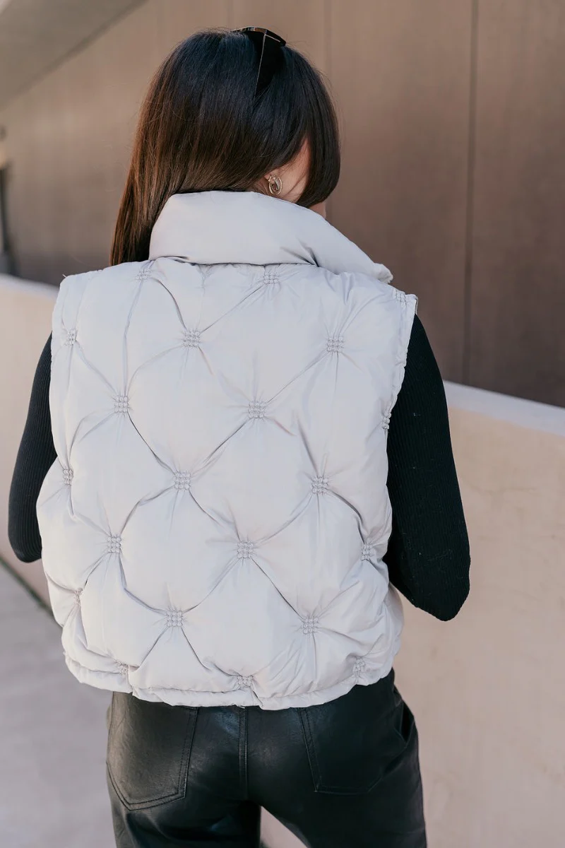 Adelaide Light Blue Puffer Vest - Image 8