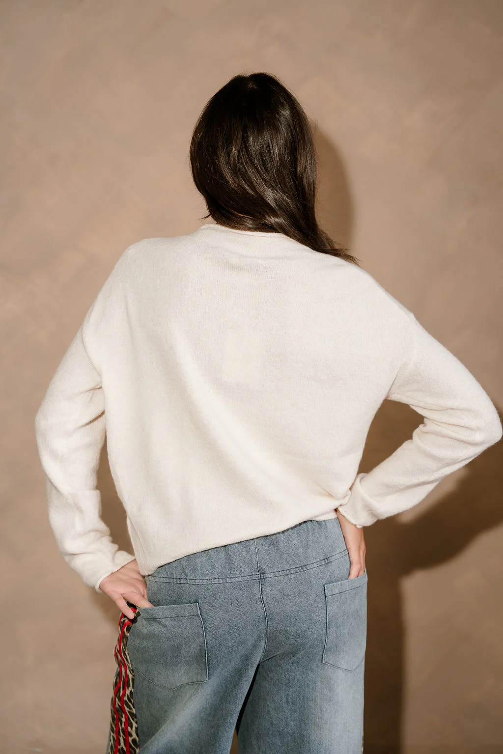 Aileen Cream Button Up Cardigan - Image 7