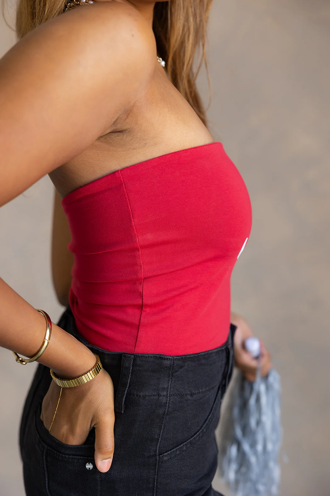 Alabama "A" Crimson & White Tube Top - Image 7