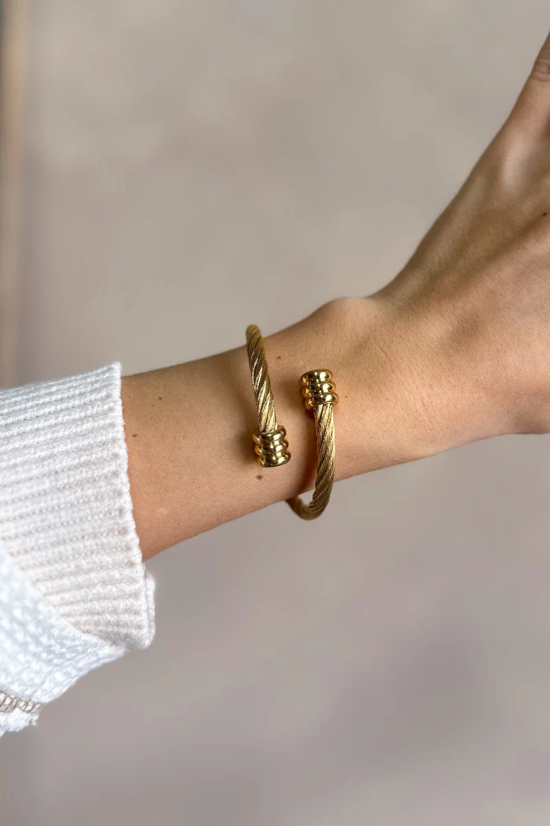 Alexis Gold Rope Adjustable Bangle