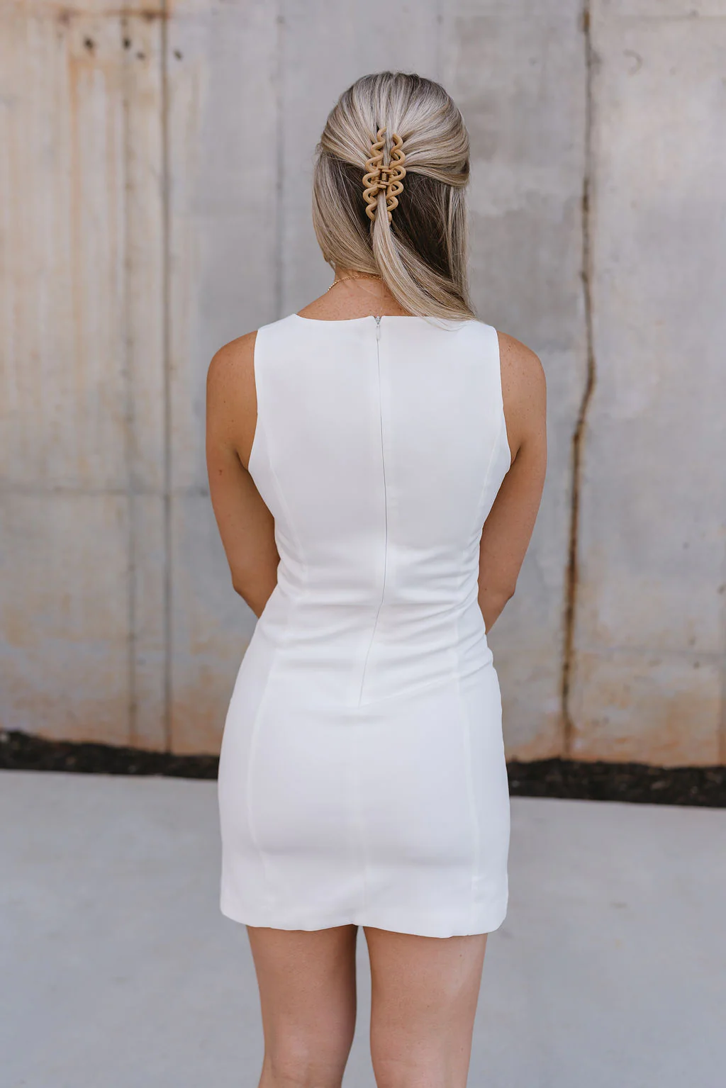 Alexis White Bows Slit Mini Dress - Image 8