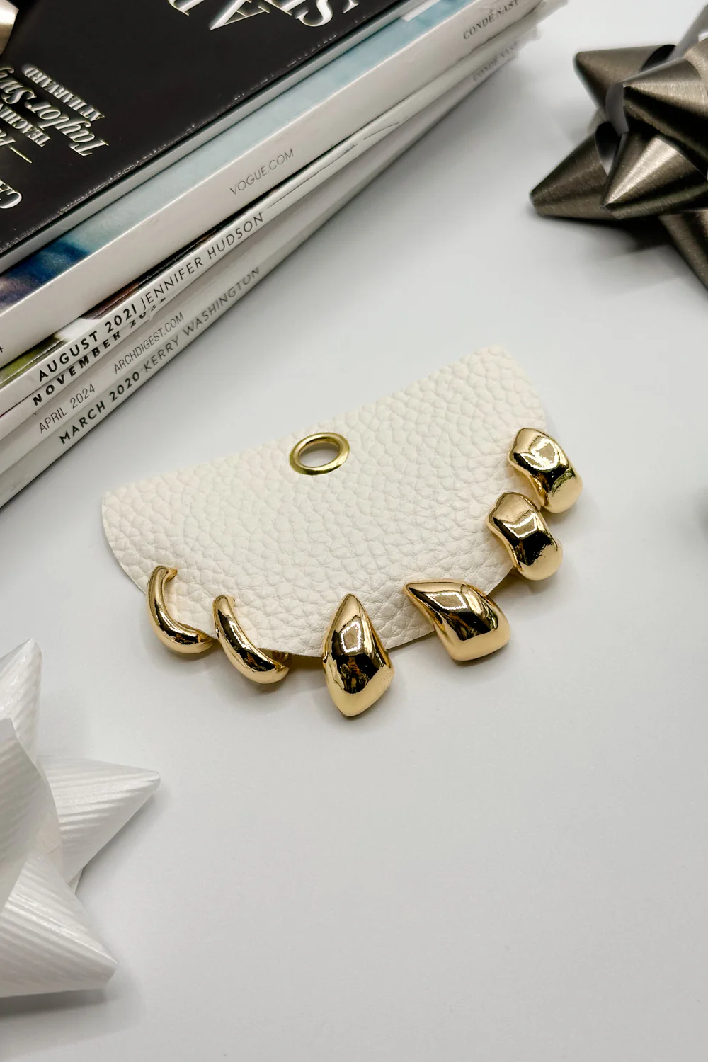 Alicia Gold Huggies Earring Set - Image 2