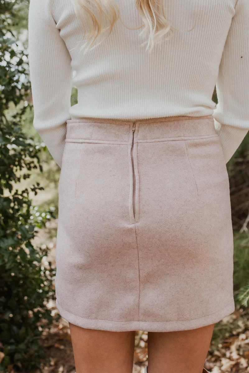 All American Skirt In Oatmeal - Image 2