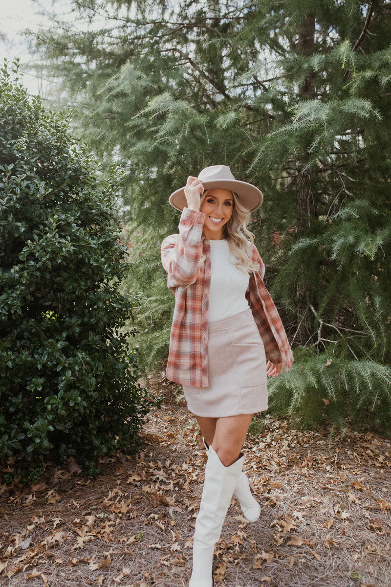 All American Skirt In Oatmeal - Image 4