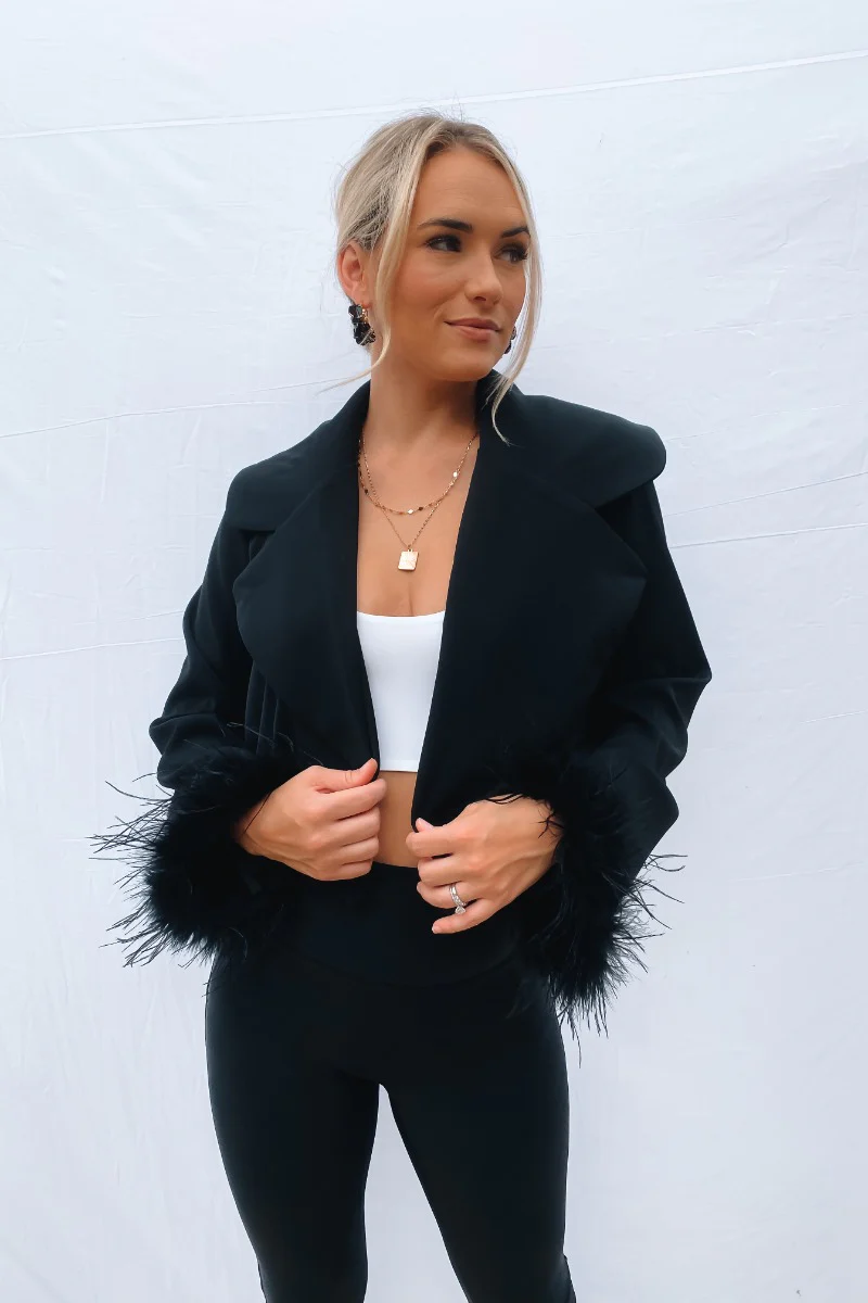 Always The Optimist Crop Blazer - Image 2