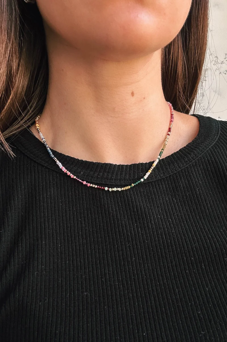 Amara Multi Beads Adjustable Necklace