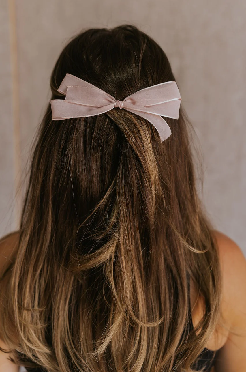 Amelia Sheer Hair Bow Barrette - Image 13