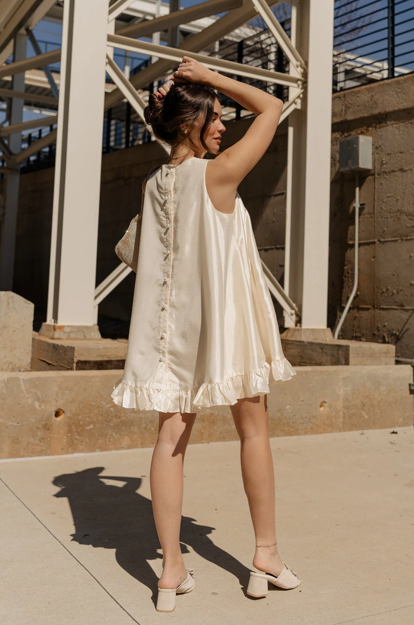 Anastasia Ruffle Mini Dress - Image 4