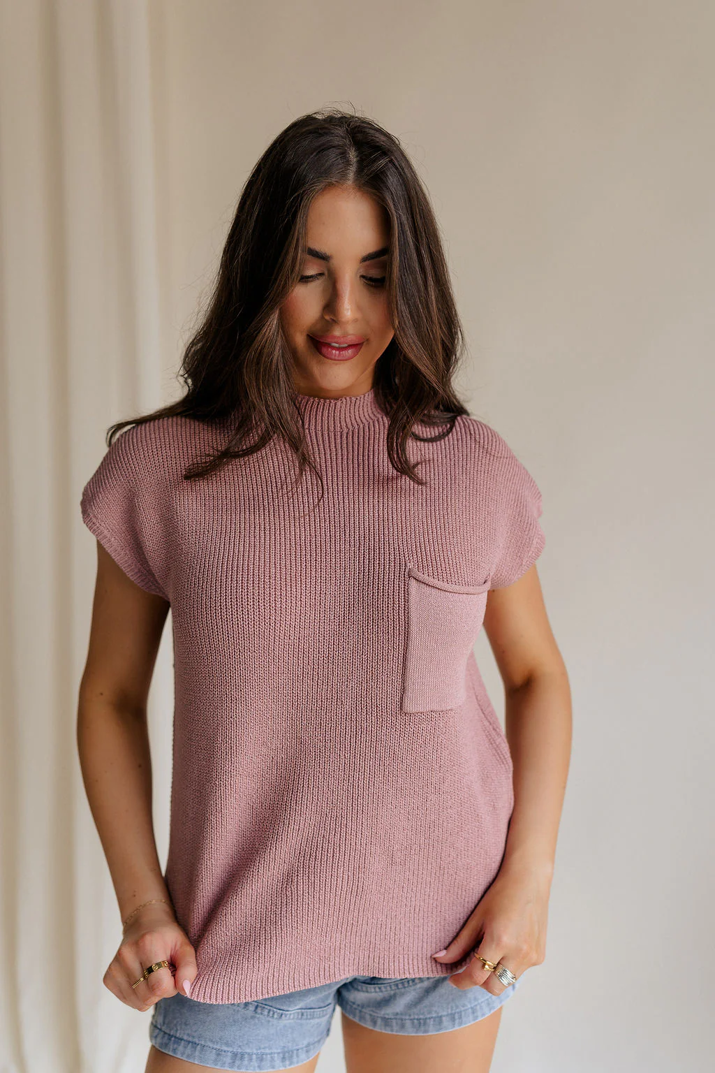 Arana Short Sleeve Pocket Sweater - Image 5