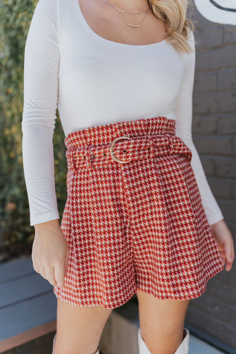 Around The World Tweed Shorts