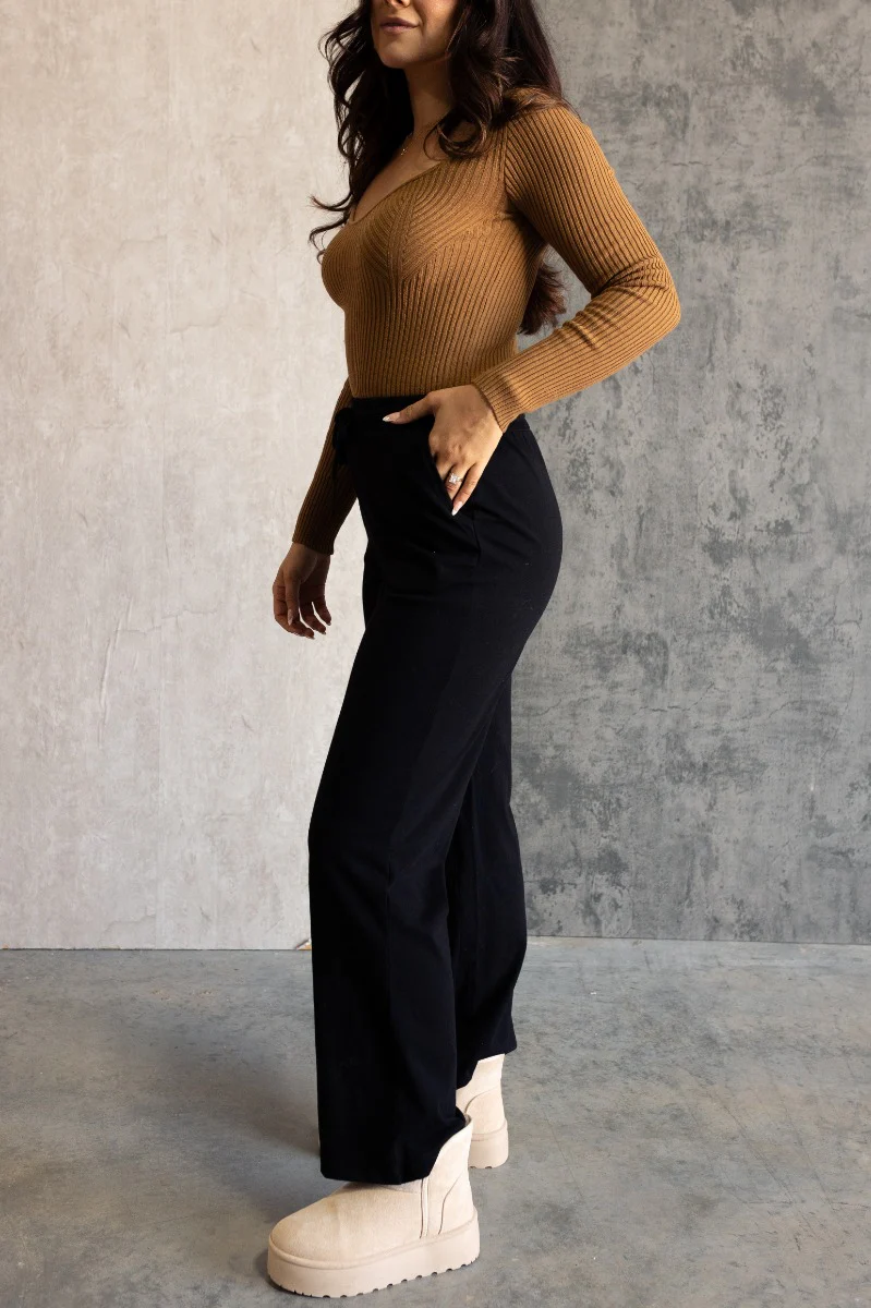 Aubrey Black Lounge Pants - Image 3