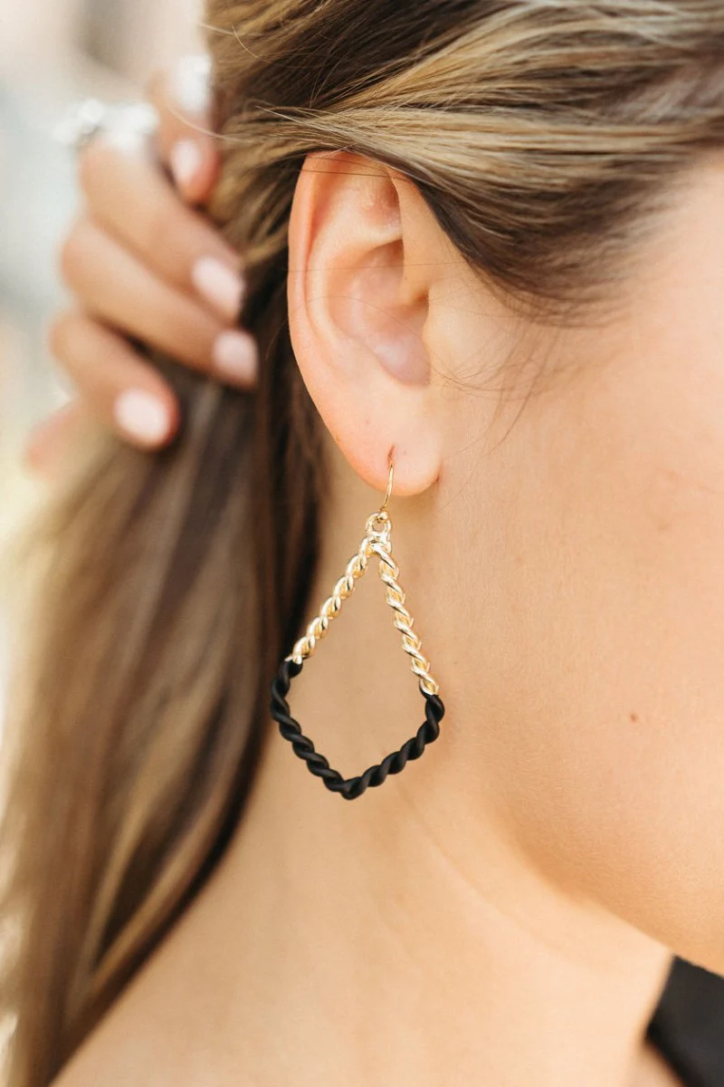 Augustine Earrings in Black