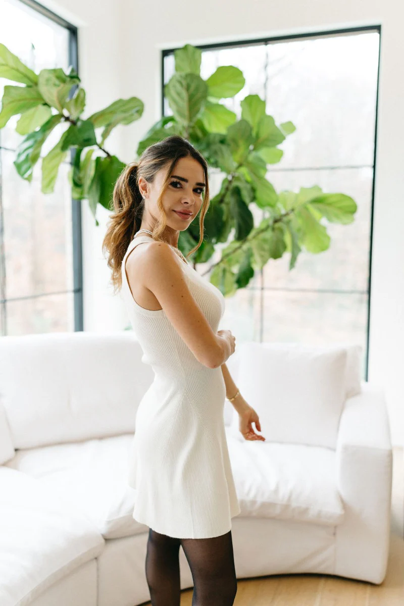 Back To The Basics Dress in Ivory - Image 4