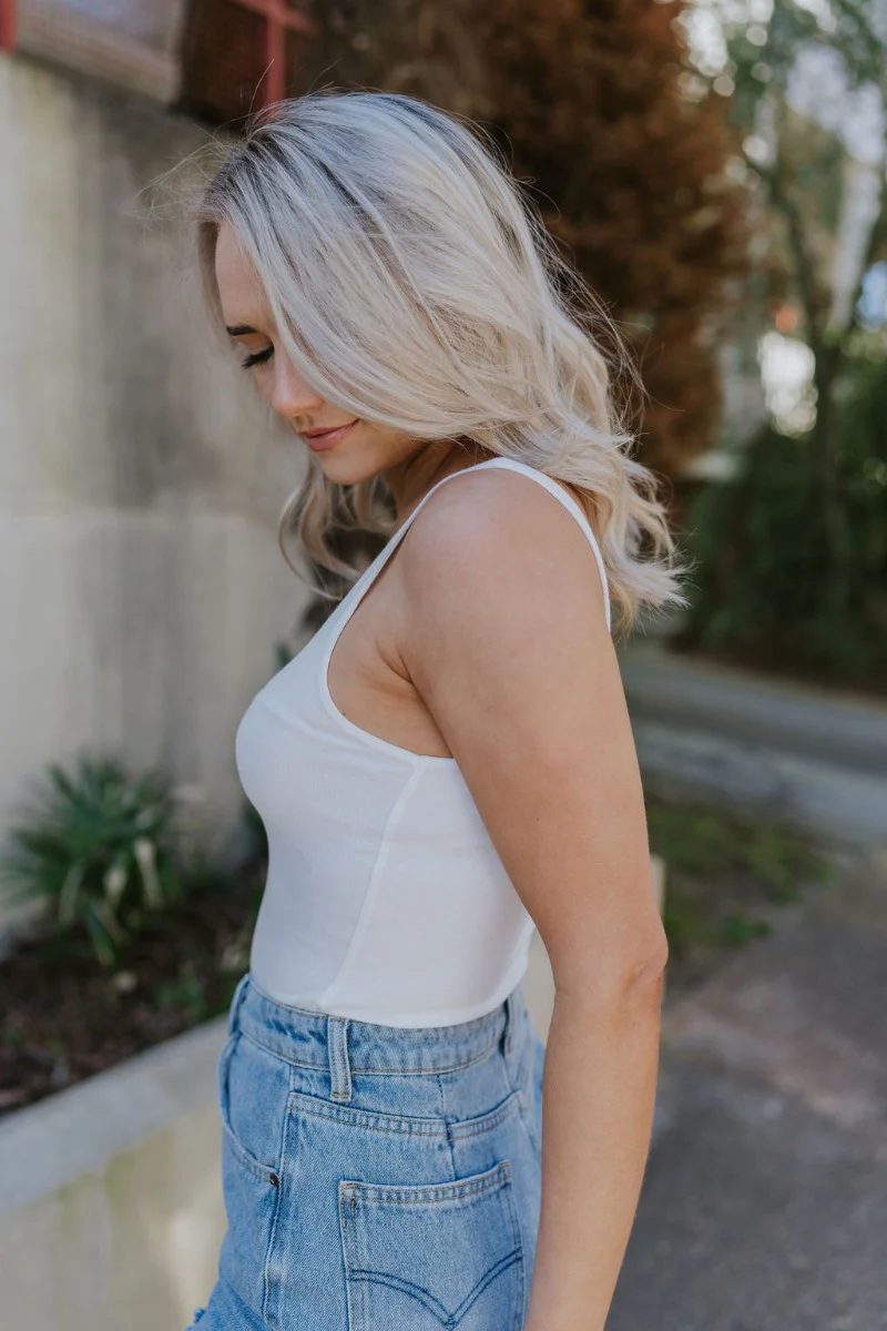 Barbados Bodysuit in White - Image 4