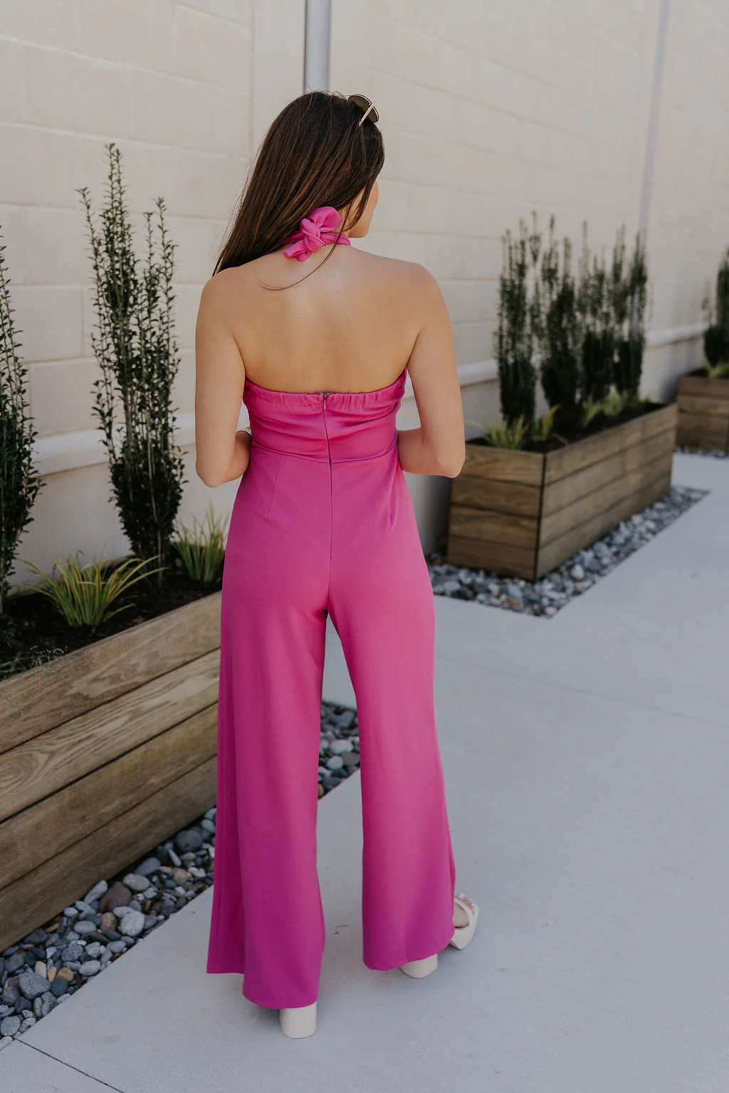 Baylee Magenta Convertible Jumpsuit - Image 7
