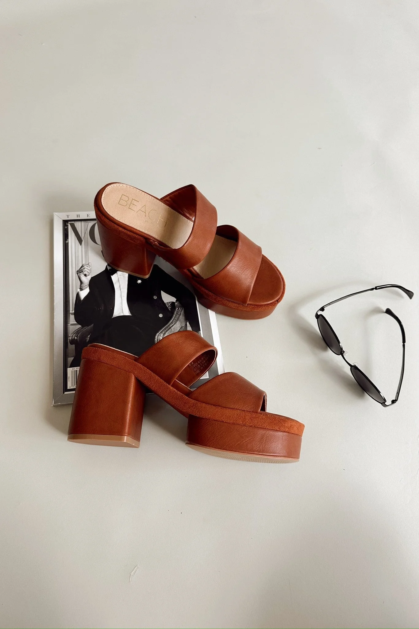 Beach by Matisse Graham Cognac Platform Sandal