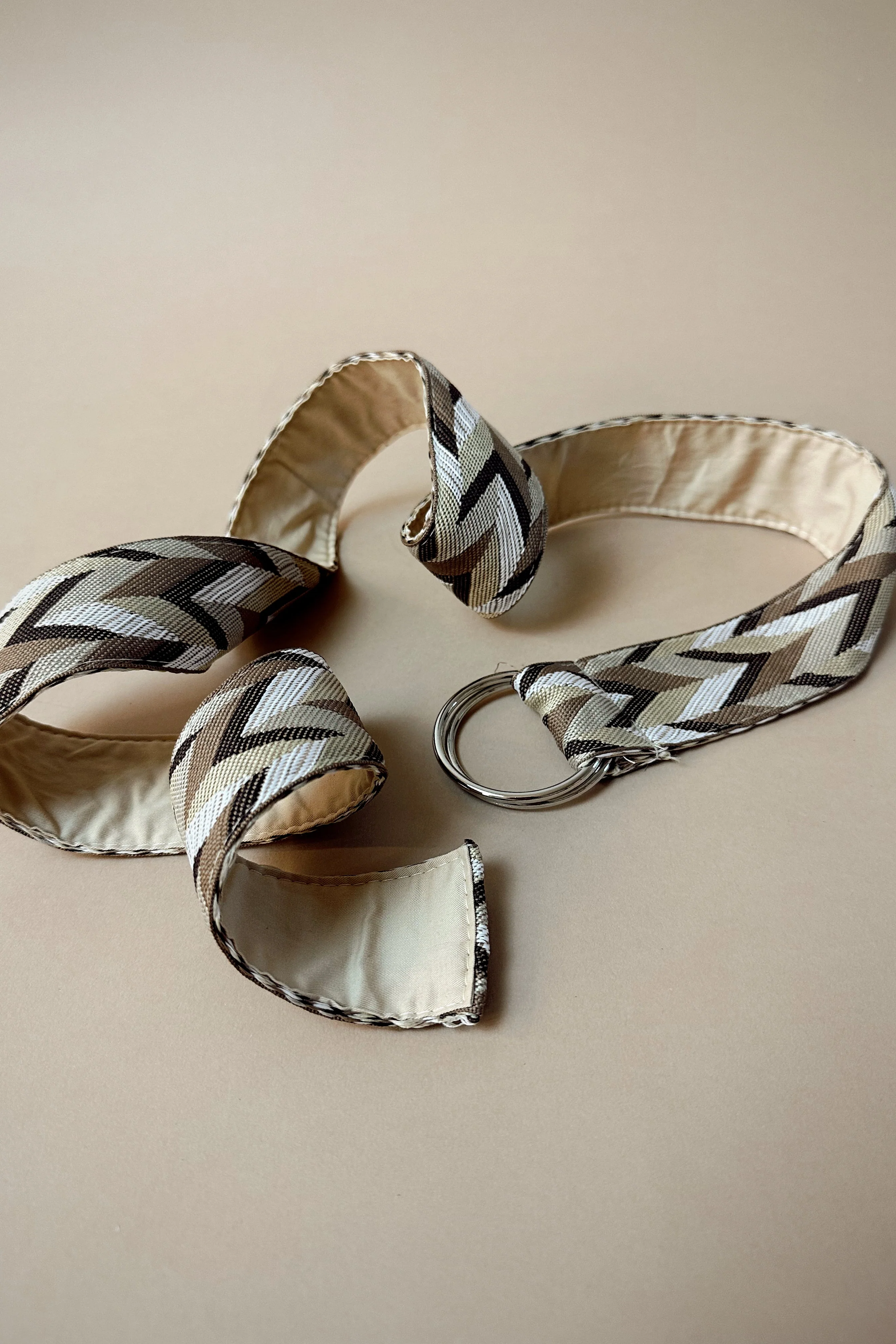 Evie V-Stripe Brown Multi Adjustable Belt - Image 2