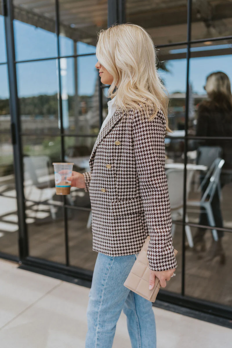 Better This Way Houndstooth Blazer - Image 3