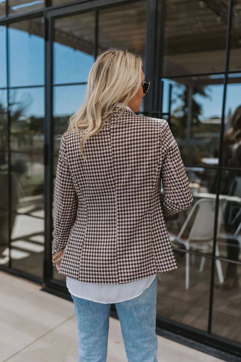 Better This Way Houndstooth Blazer - Image 4