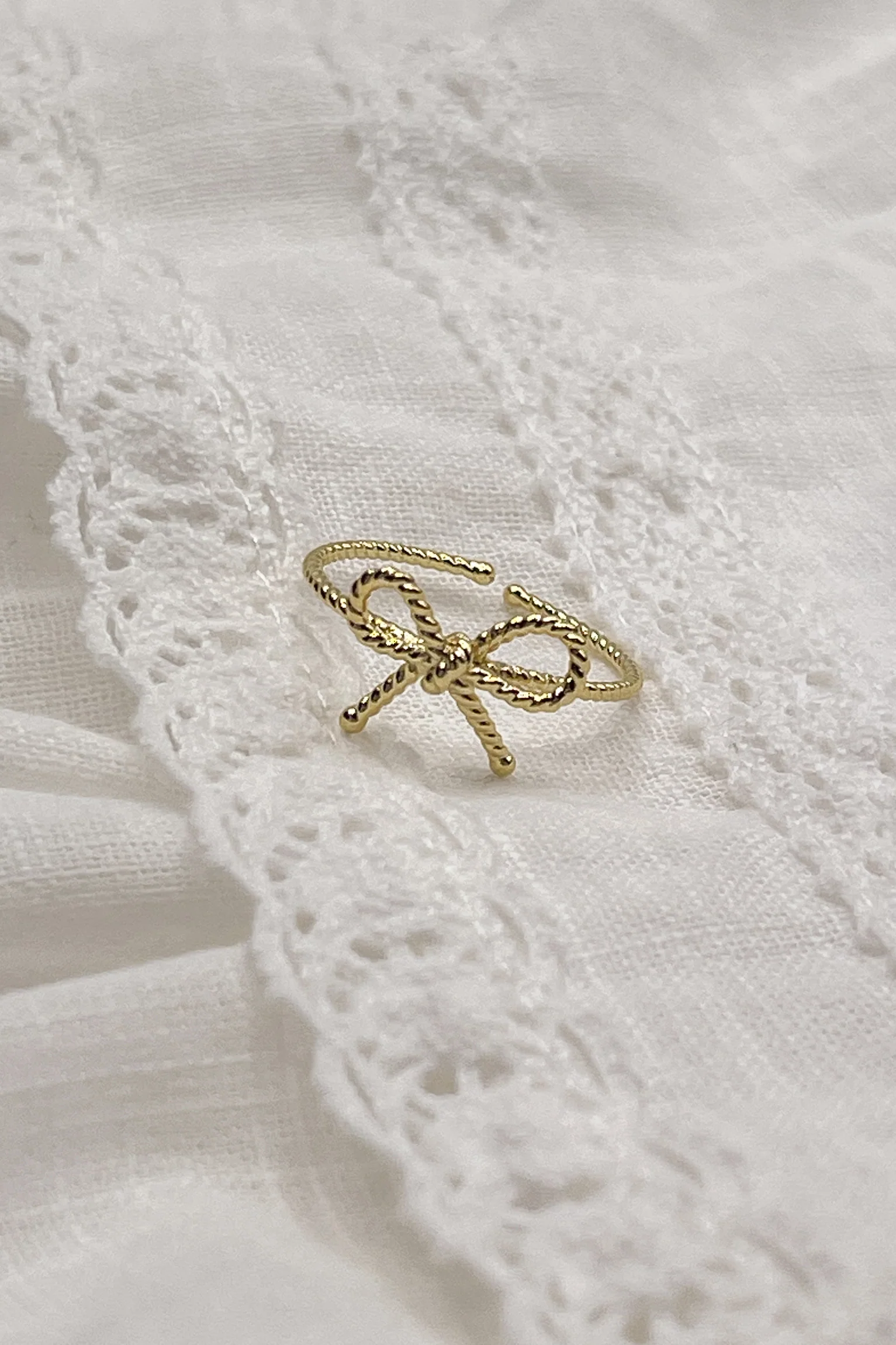 Betty Gold Roped Ring - Image 2