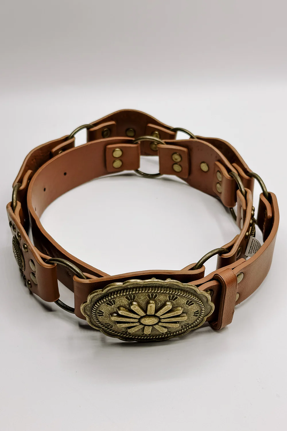 Bianca Studded Floral Buckle Belt - Image 5