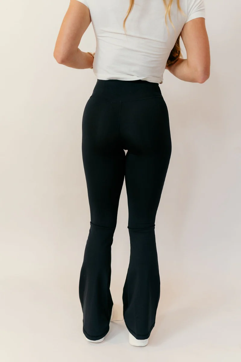 Brooklyn Black Flared Leggings - Image 5