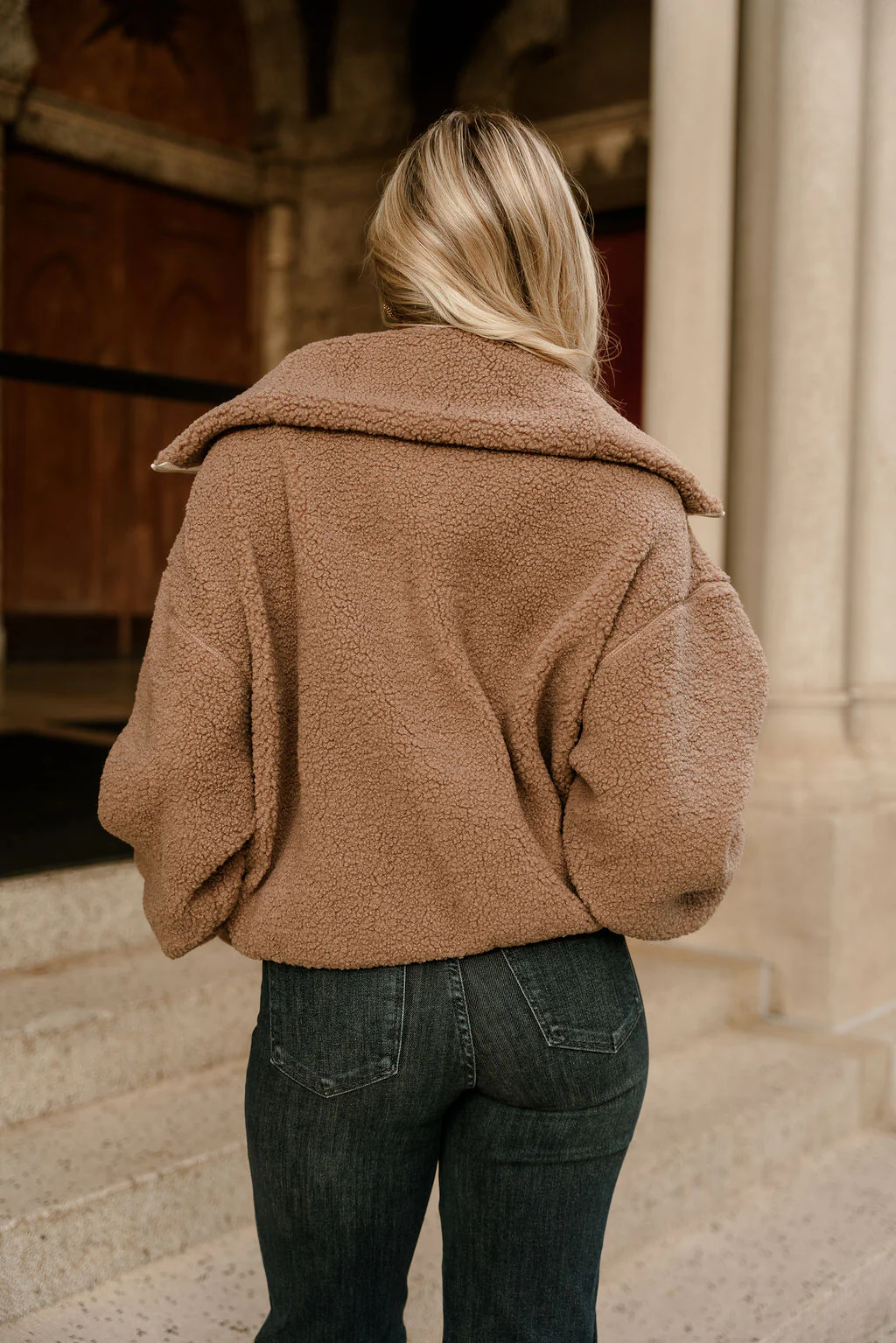 Chandler Brown Sherpa Quarter-Zip Jacket - Image 7