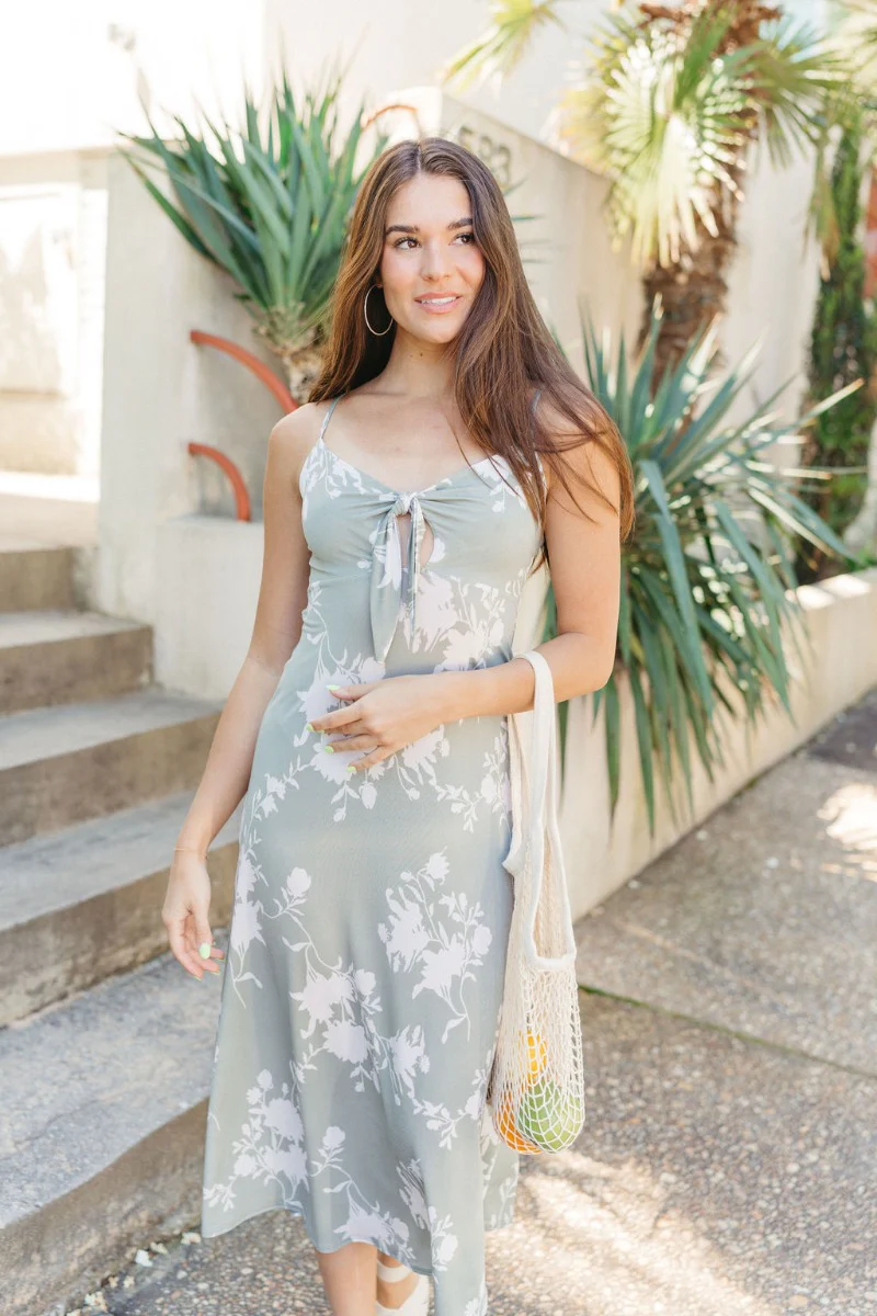 Calabasas Floral Midi Dress