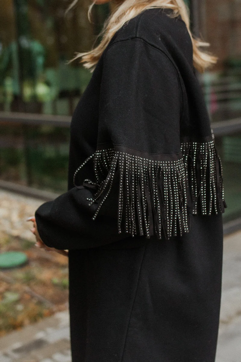 Call Me Rhinestone Fringe Dress - Image 4