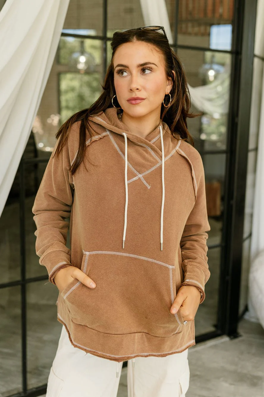 Camden Brown Hoodie Sweatshirt