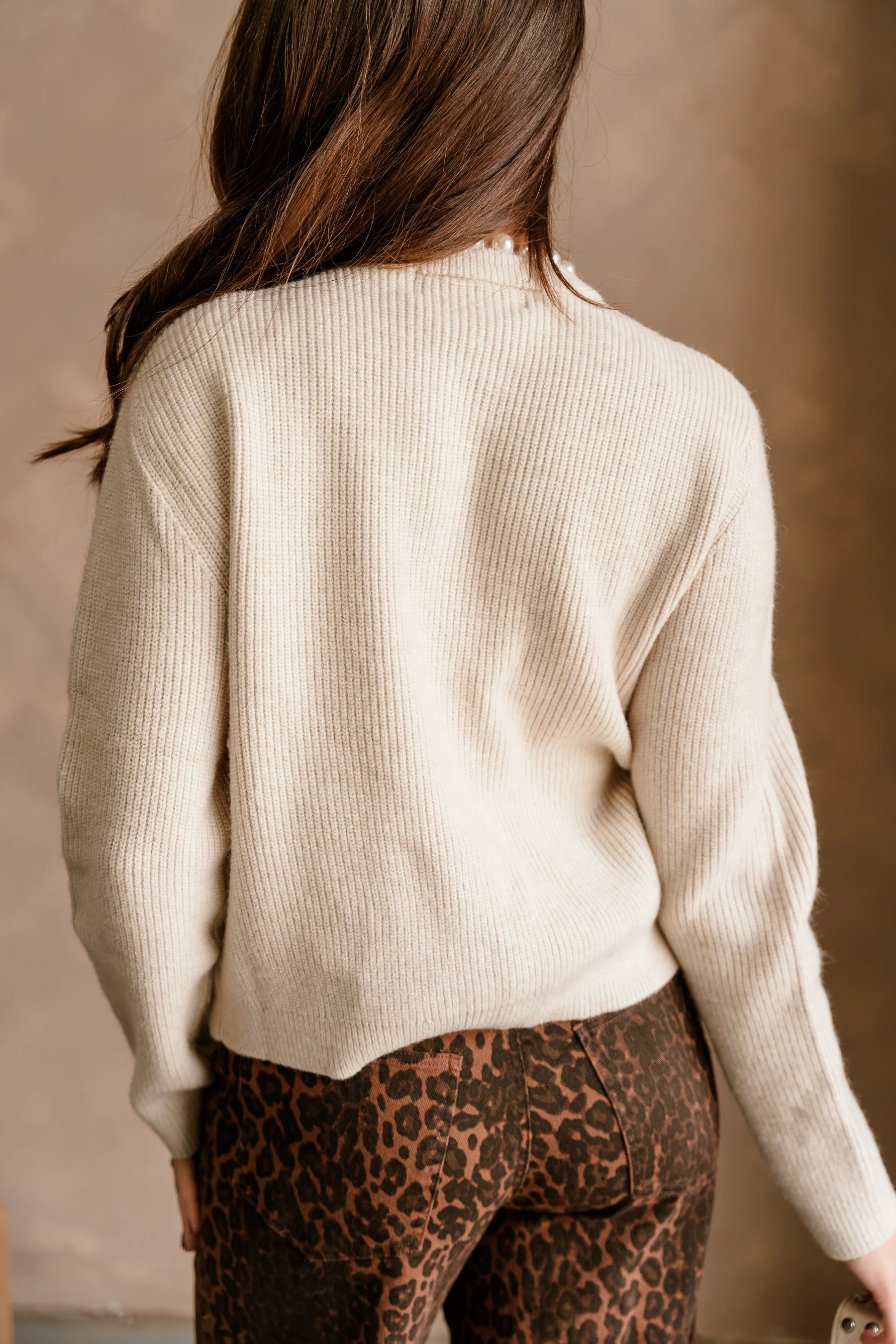 Camille Ivory & Pearl Knit Cardigan - Image 4