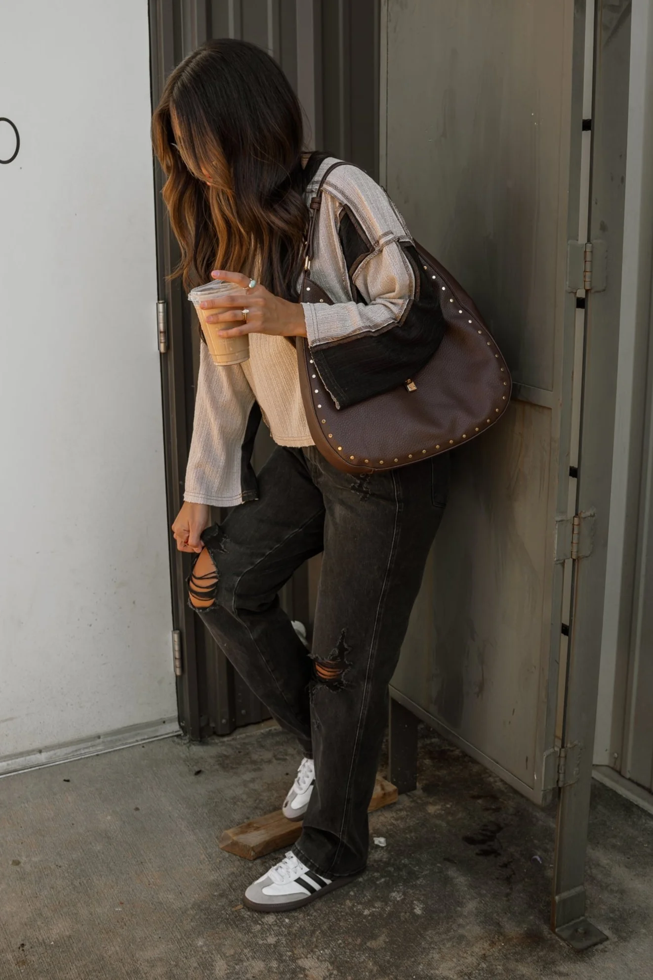Cammie Cream & Black Color Block Top - Image 7