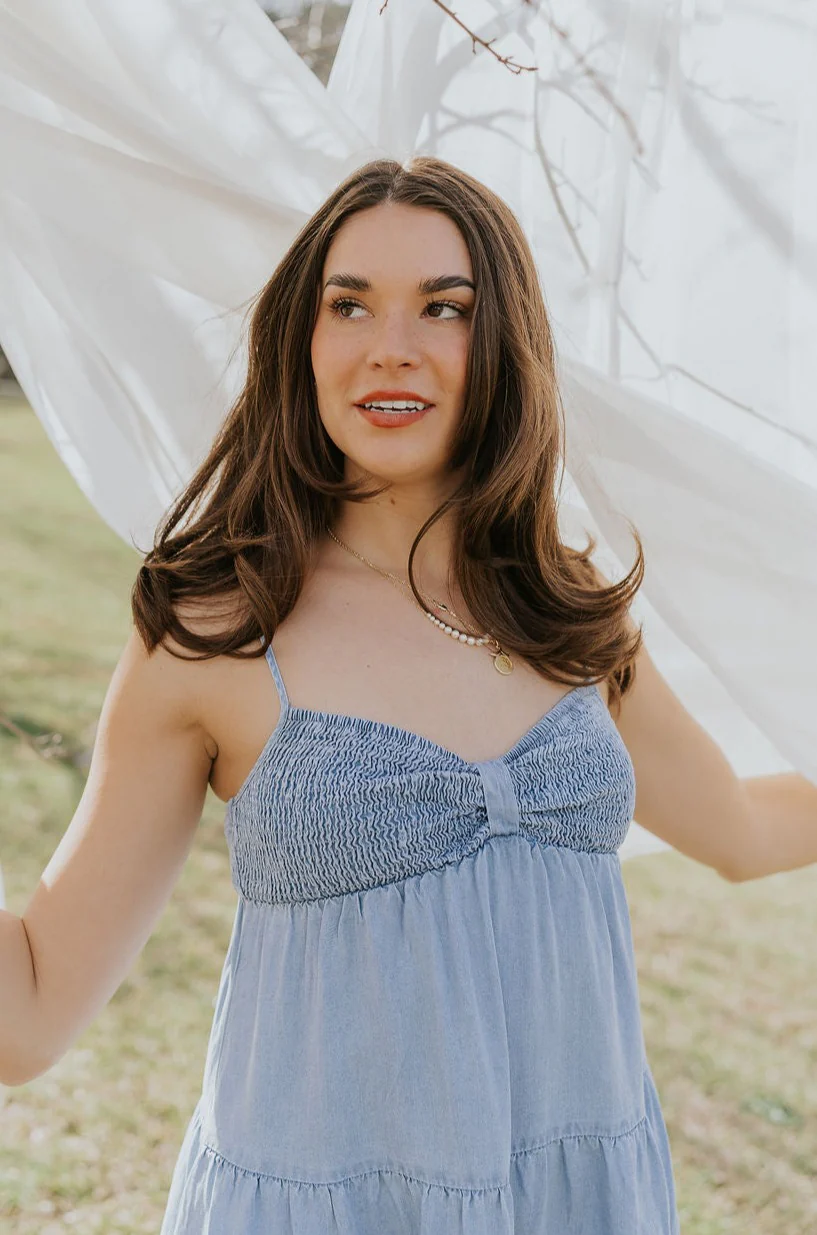 Carla Chambray Sleeveless Romper - Image 5