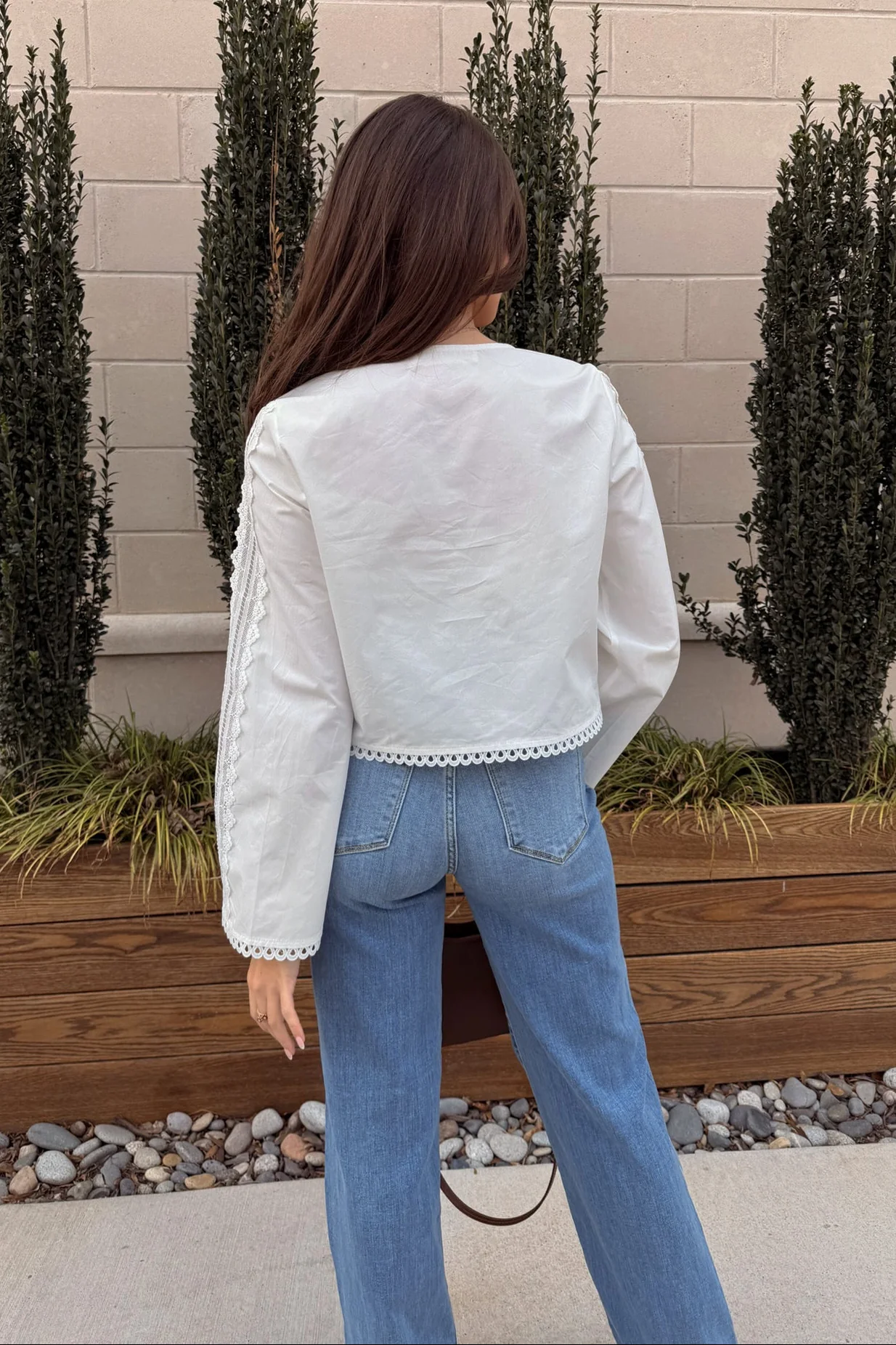 Carmella White Eyelet & Lace Top - Image 4