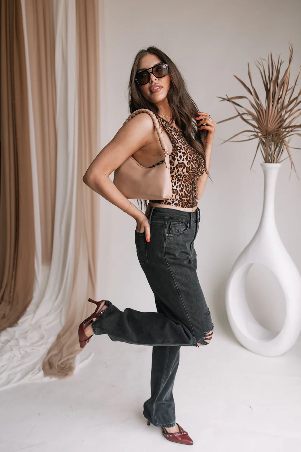 Carly Leopard Tank - Image 2