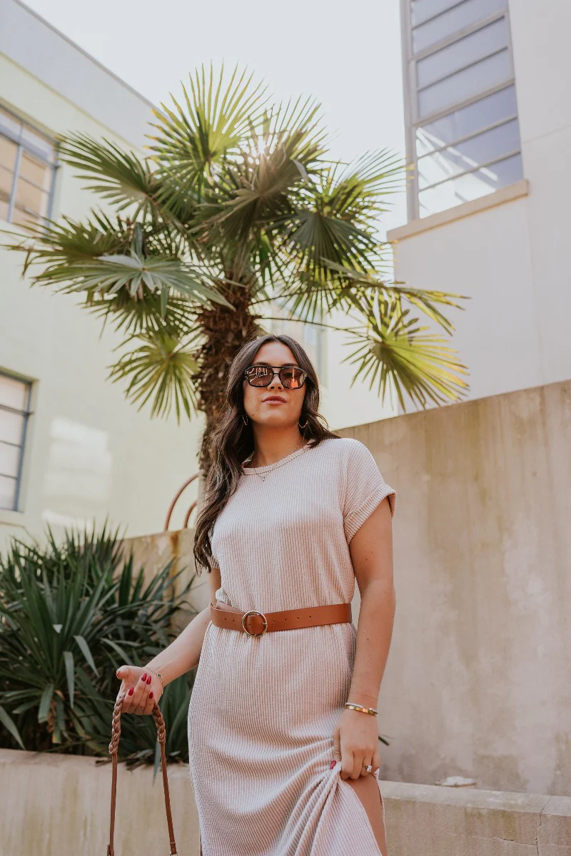 Cecile Ribbed Midi Dress - Image 2