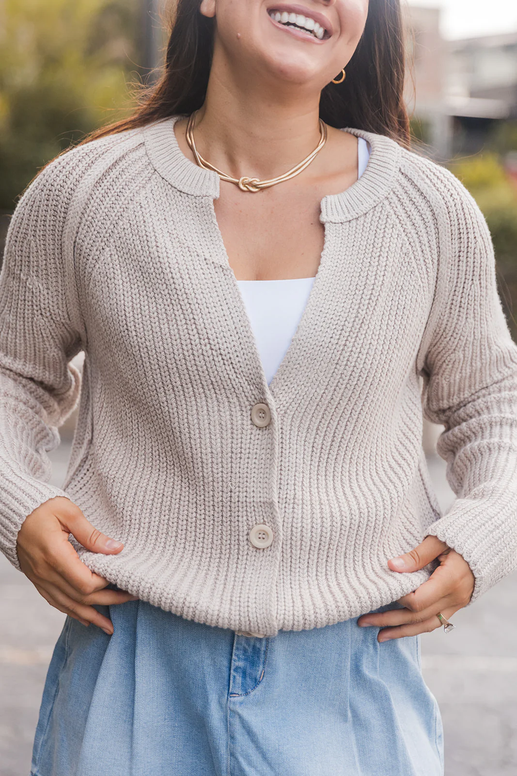 Charlotte Button-Up Knit Cardigan - Image 2