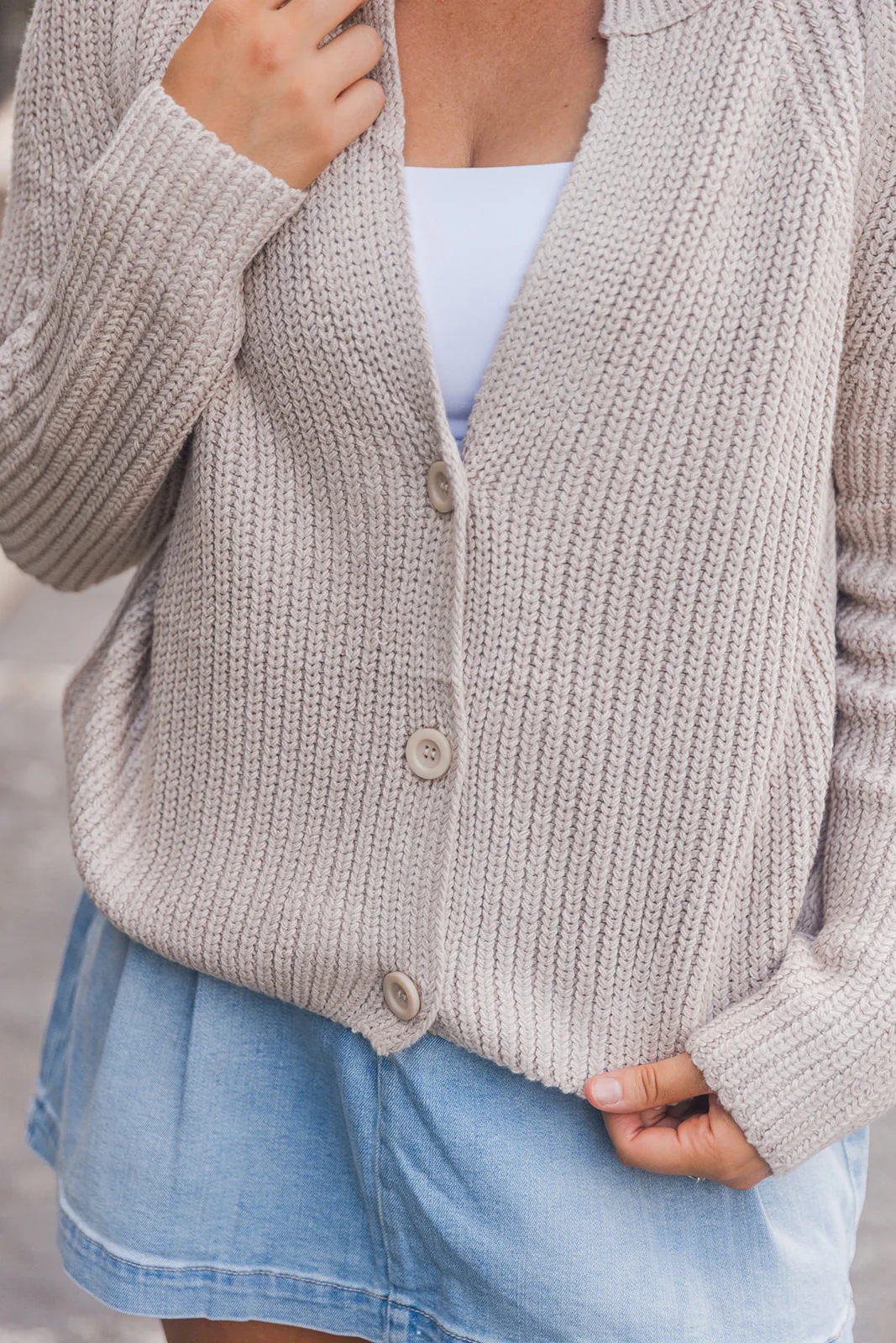 Charlotte Button-Up Knit Cardigan - Image 5