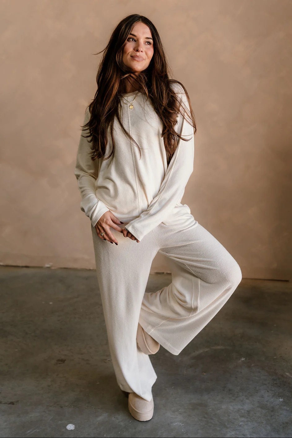 Charlotte Cream Loungewear Set - Image 4