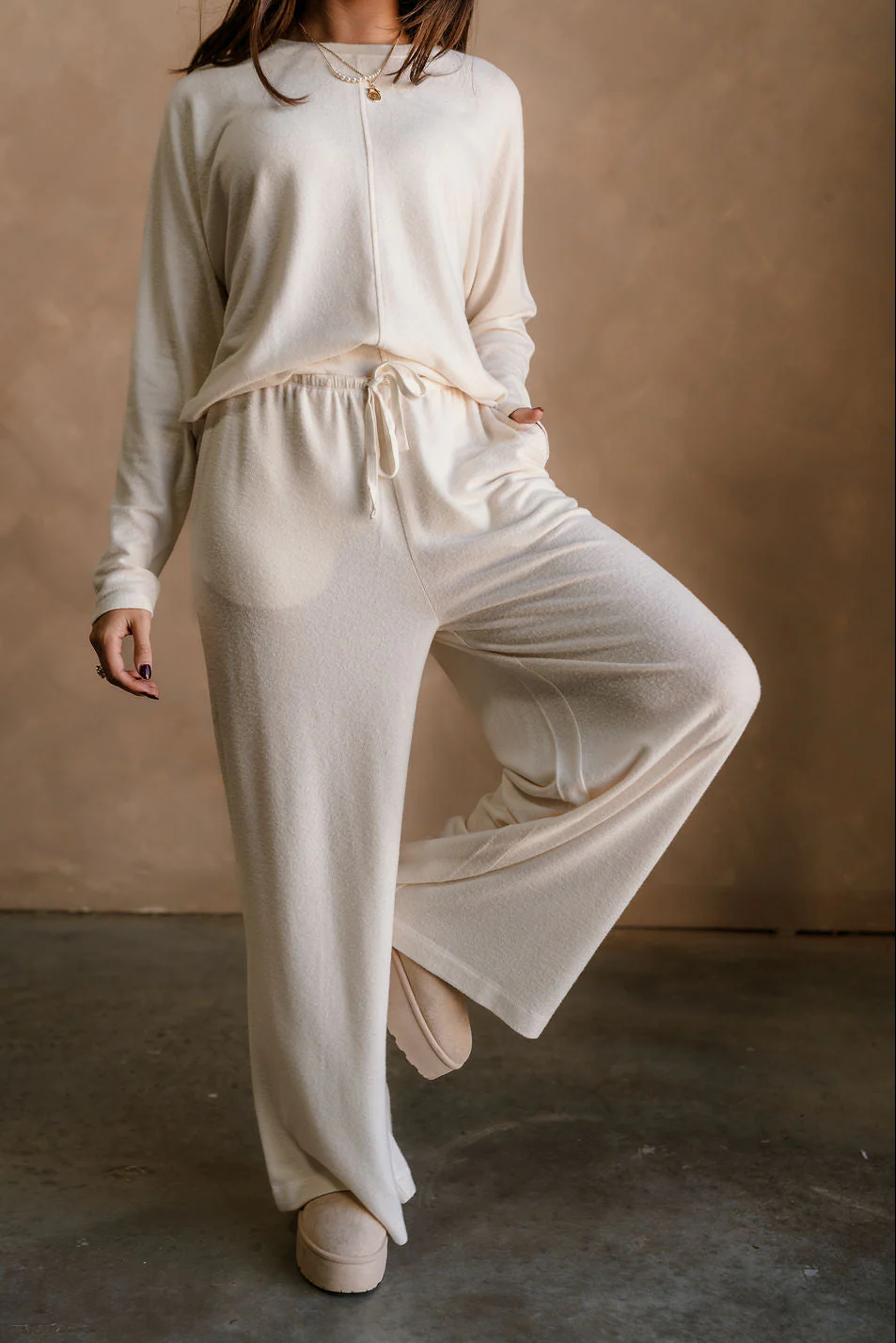 Charlotte Cream Loungewear Set - Image 7